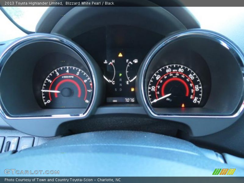  2013 Highlander Limited Limited Gauges