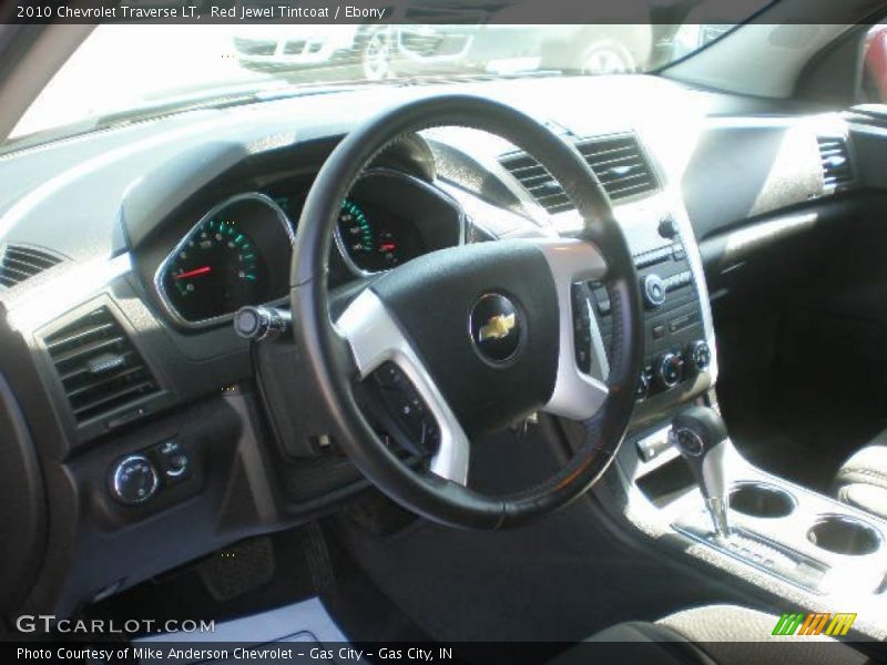 Red Jewel Tintcoat / Ebony 2010 Chevrolet Traverse LT