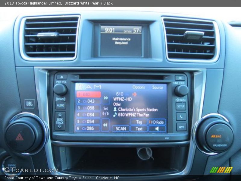 Controls of 2013 Highlander Limited
