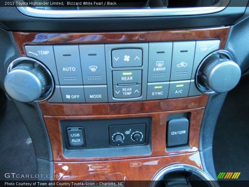Controls of 2013 Highlander Limited