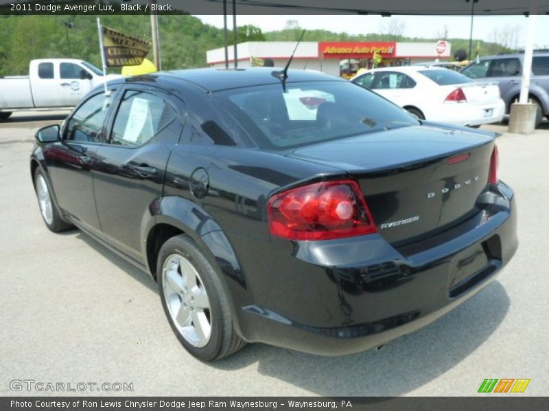 Black / Black 2011 Dodge Avenger Lux