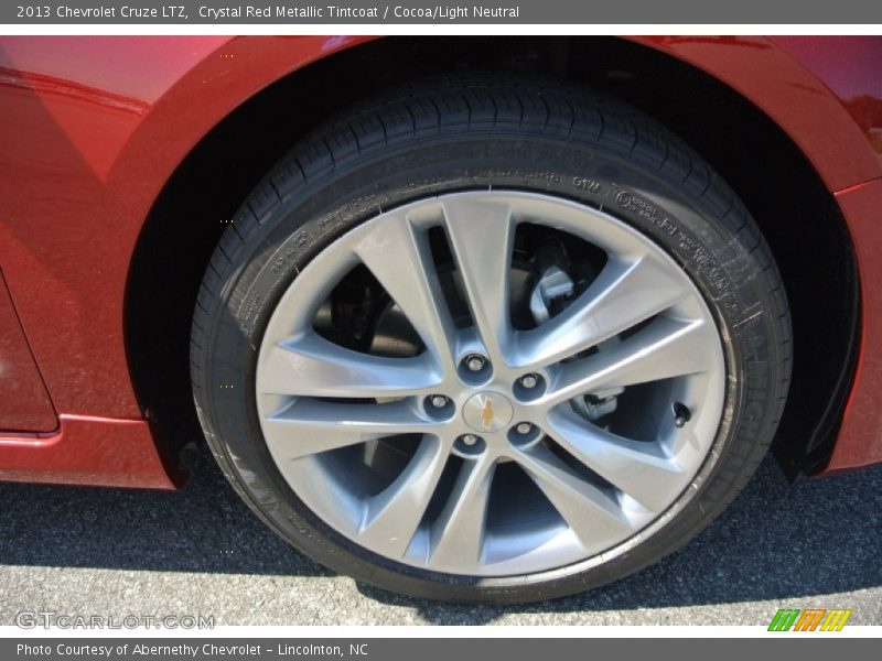 Crystal Red Metallic Tintcoat / Cocoa/Light Neutral 2013 Chevrolet Cruze LTZ