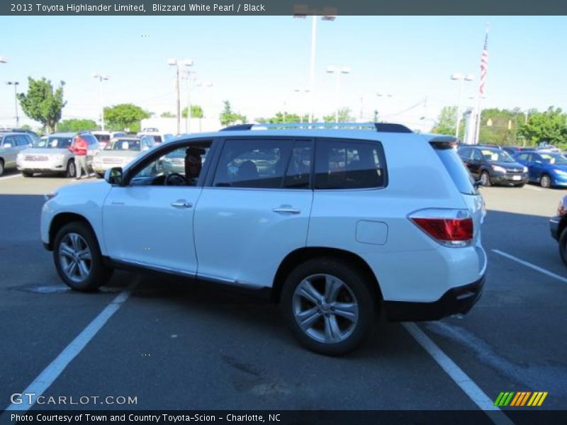 Blizzard White Pearl / Black 2013 Toyota Highlander Limited