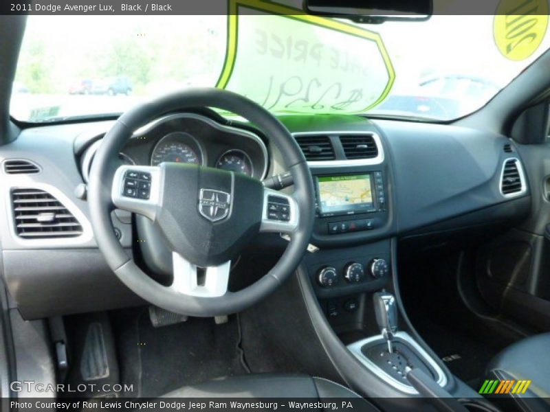 Black / Black 2011 Dodge Avenger Lux