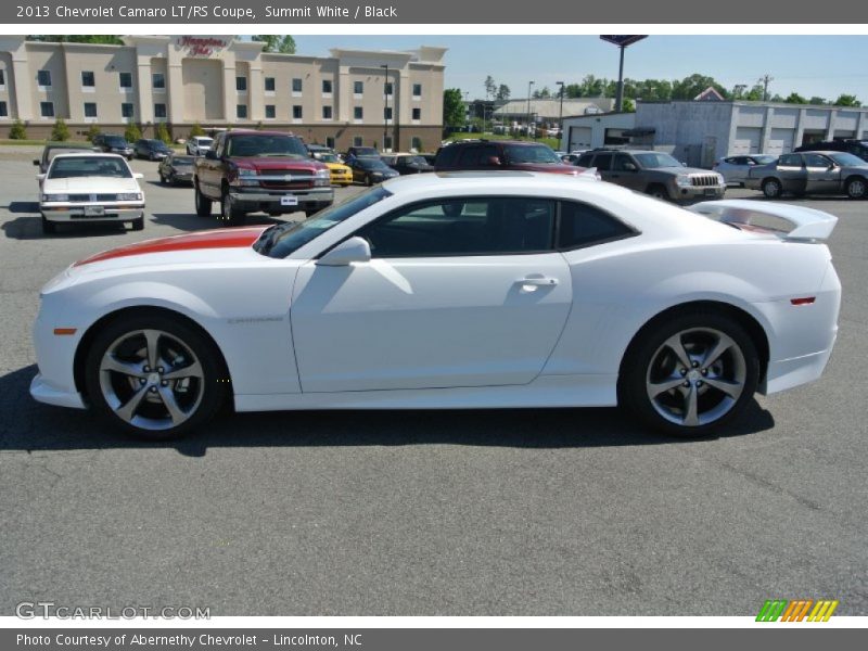 Summit White / Black 2013 Chevrolet Camaro LT/RS Coupe