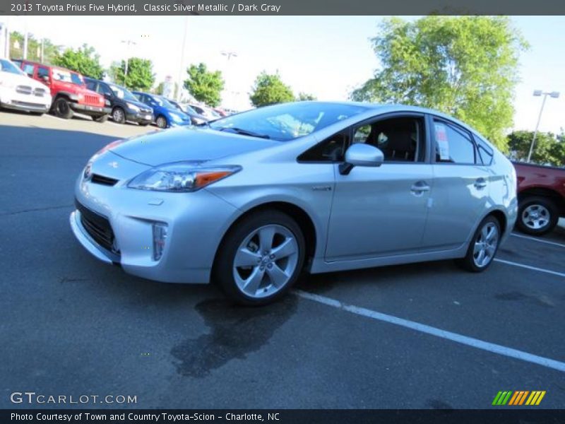Classic Silver Metallic / Dark Gray 2013 Toyota Prius Five Hybrid