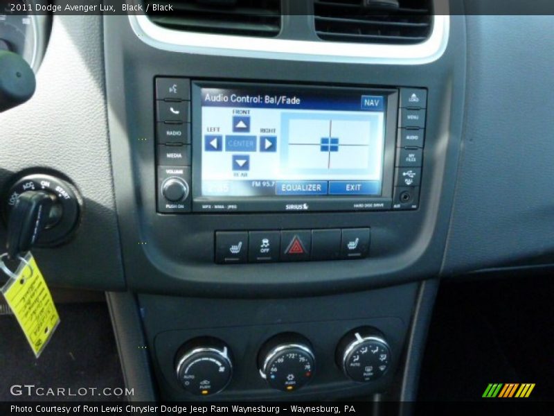 Black / Black 2011 Dodge Avenger Lux