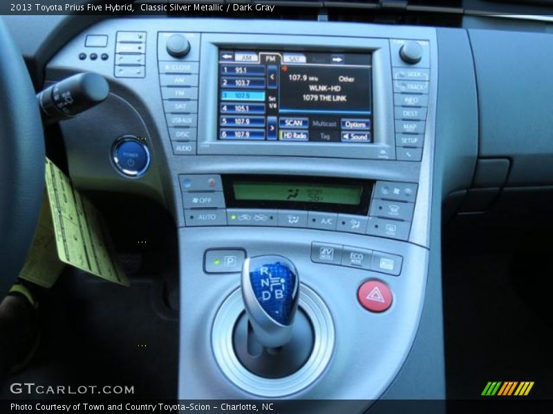 Controls of 2013 Prius Five Hybrid