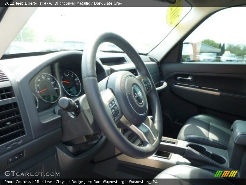 Bright Silver Metallic / Dark Slate Gray 2012 Jeep Liberty Jet 4x4
