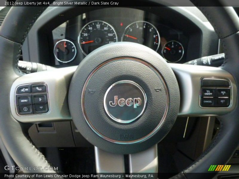 Bright Silver Metallic / Dark Slate Gray 2012 Jeep Liberty Jet 4x4