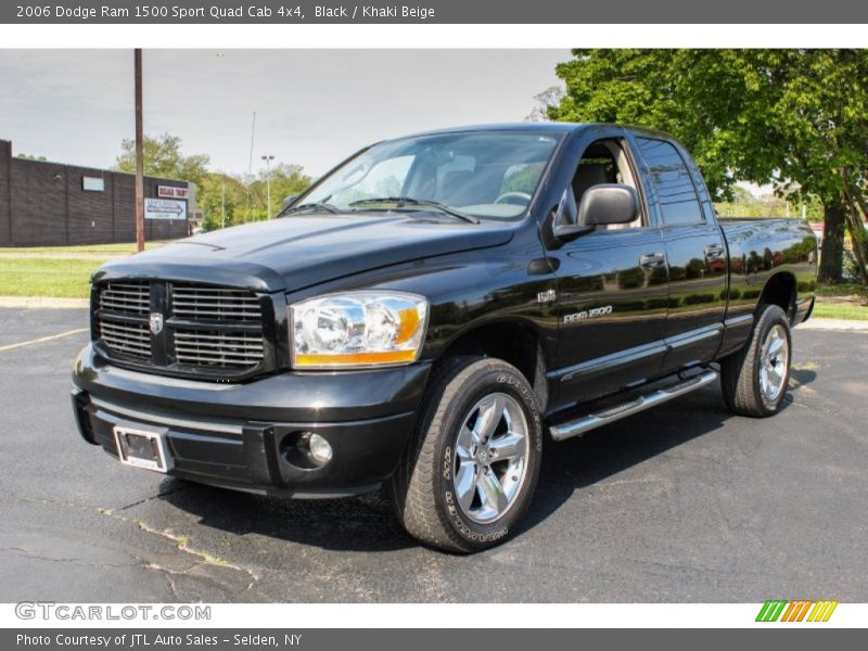 Black / Khaki Beige 2006 Dodge Ram 1500 Sport Quad Cab 4x4