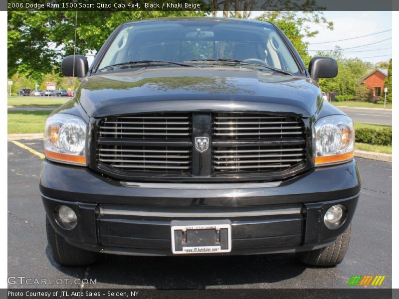 Black / Khaki Beige 2006 Dodge Ram 1500 Sport Quad Cab 4x4