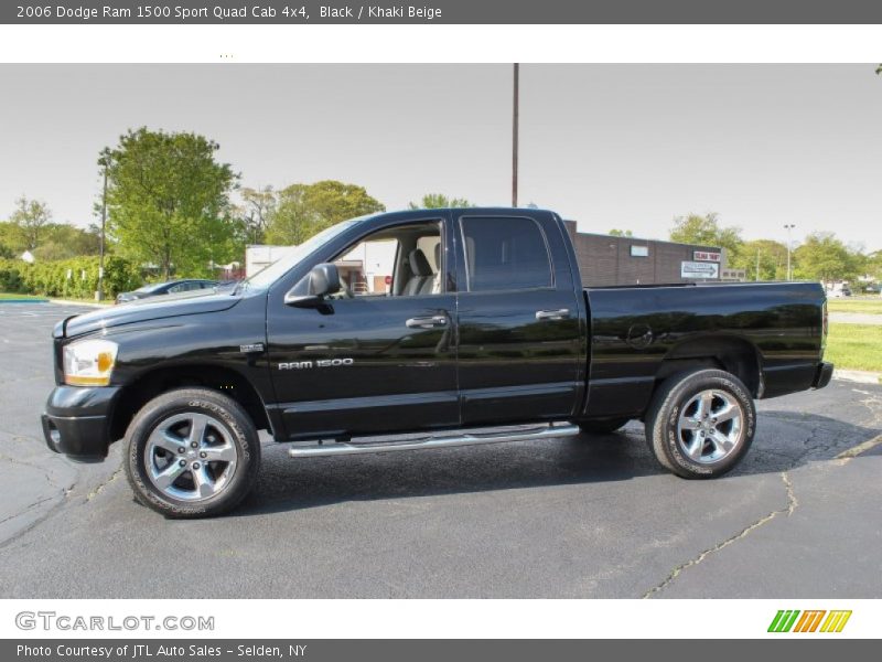 Black / Khaki Beige 2006 Dodge Ram 1500 Sport Quad Cab 4x4