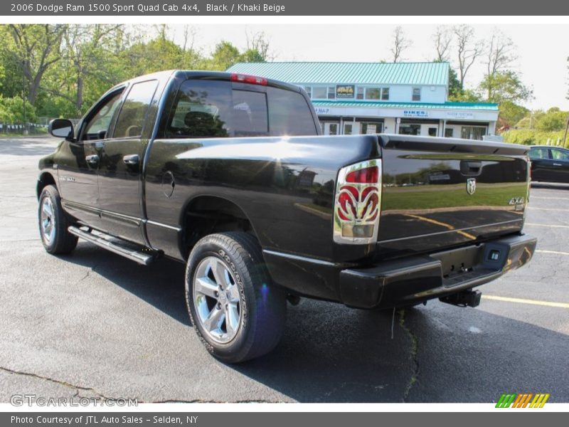 Black / Khaki Beige 2006 Dodge Ram 1500 Sport Quad Cab 4x4