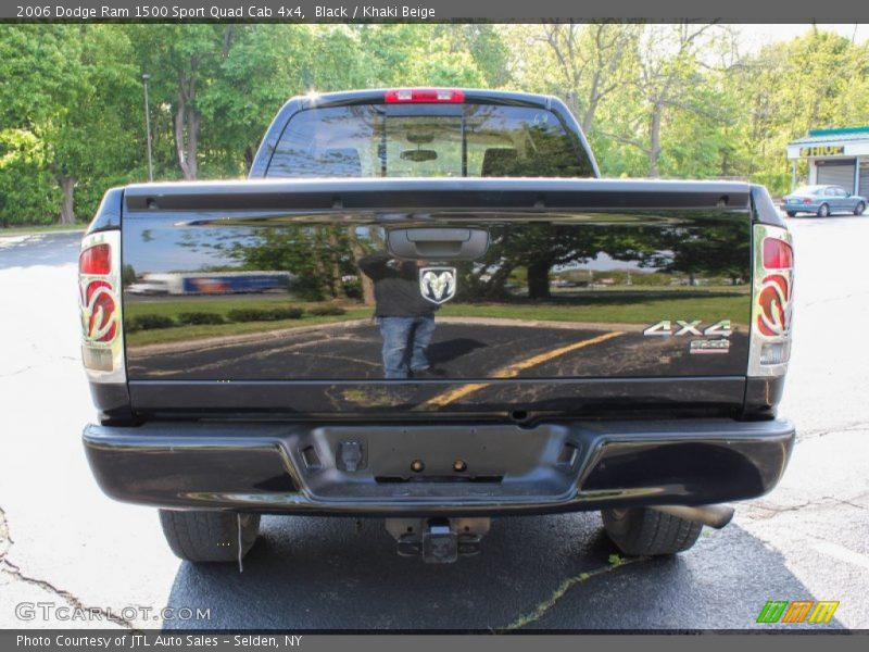 Black / Khaki Beige 2006 Dodge Ram 1500 Sport Quad Cab 4x4