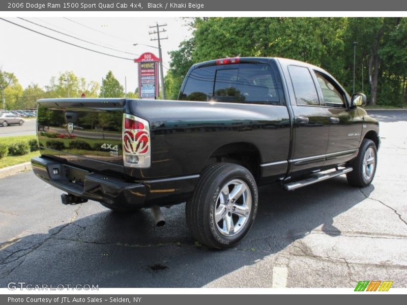 Black / Khaki Beige 2006 Dodge Ram 1500 Sport Quad Cab 4x4
