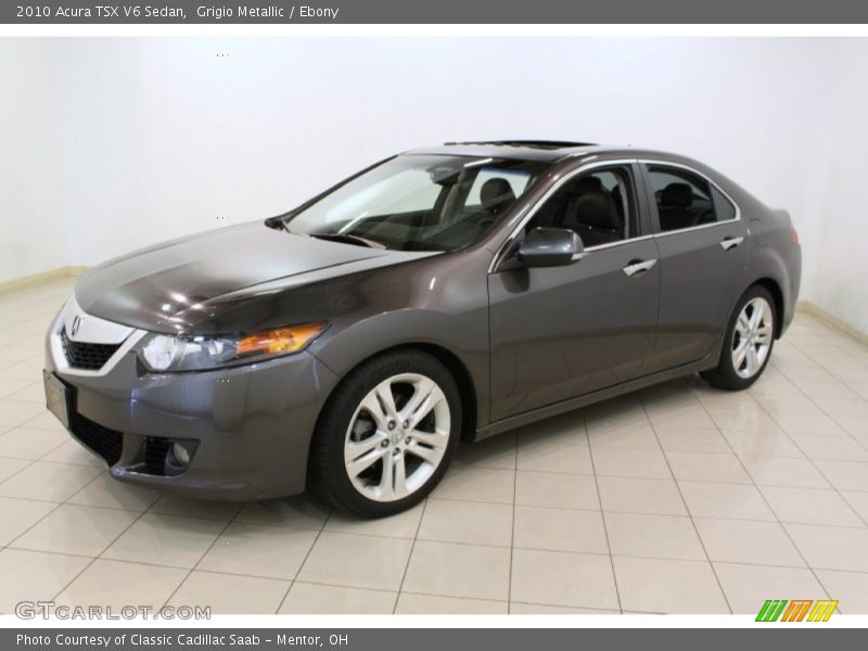 Grigio Metallic / Ebony 2010 Acura TSX V6 Sedan