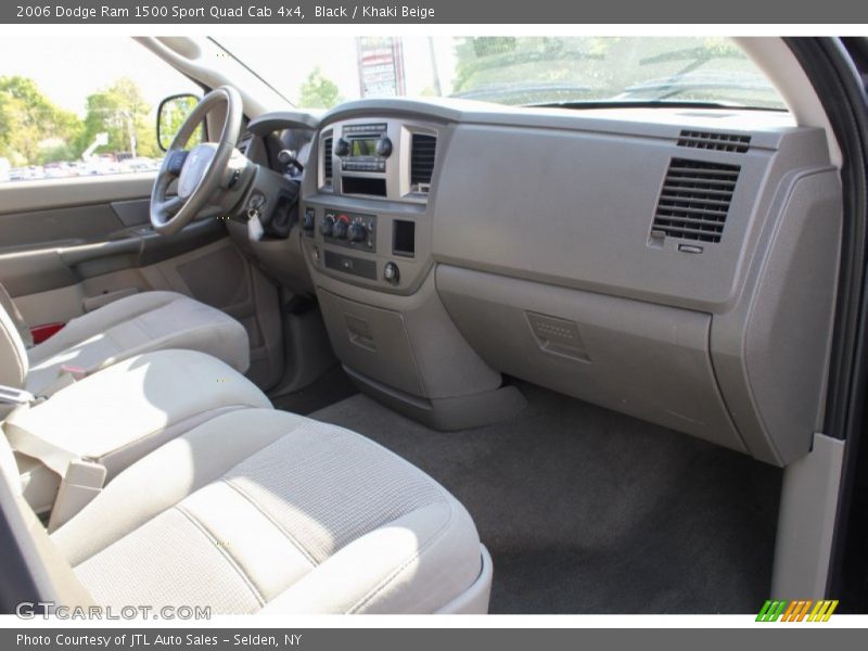 Black / Khaki Beige 2006 Dodge Ram 1500 Sport Quad Cab 4x4