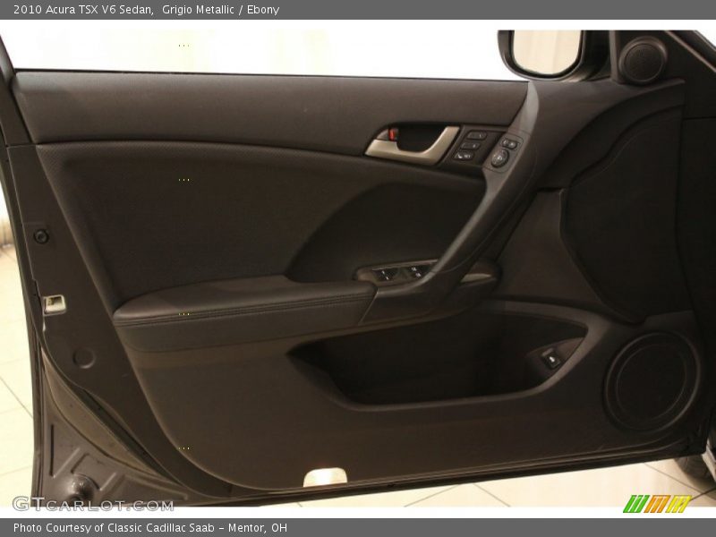 Grigio Metallic / Ebony 2010 Acura TSX V6 Sedan