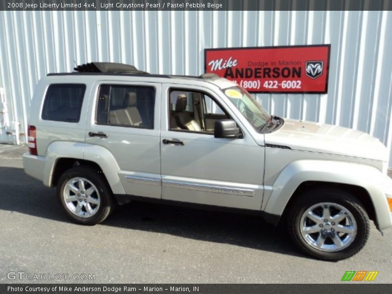 Light Graystone Pearl / Pastel Pebble Beige 2008 Jeep Liberty Limited 4x4