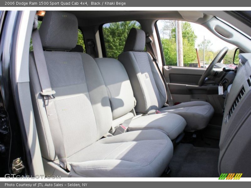 Black / Khaki Beige 2006 Dodge Ram 1500 Sport Quad Cab 4x4