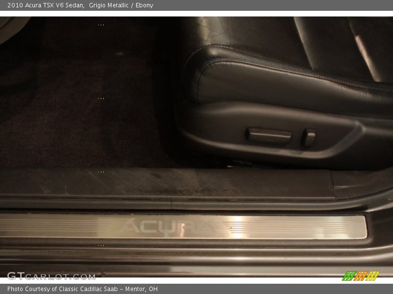 Grigio Metallic / Ebony 2010 Acura TSX V6 Sedan
