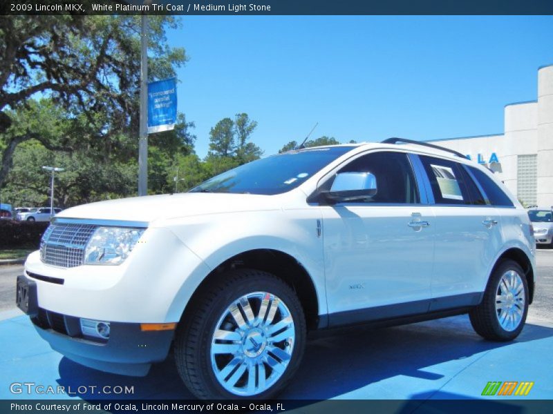 White Platinum Tri Coat / Medium Light Stone 2009 Lincoln MKX