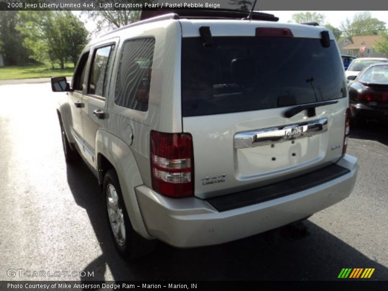 Light Graystone Pearl / Pastel Pebble Beige 2008 Jeep Liberty Limited 4x4