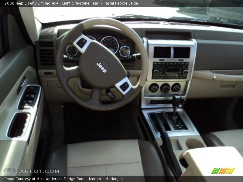 Light Graystone Pearl / Pastel Pebble Beige 2008 Jeep Liberty Limited 4x4