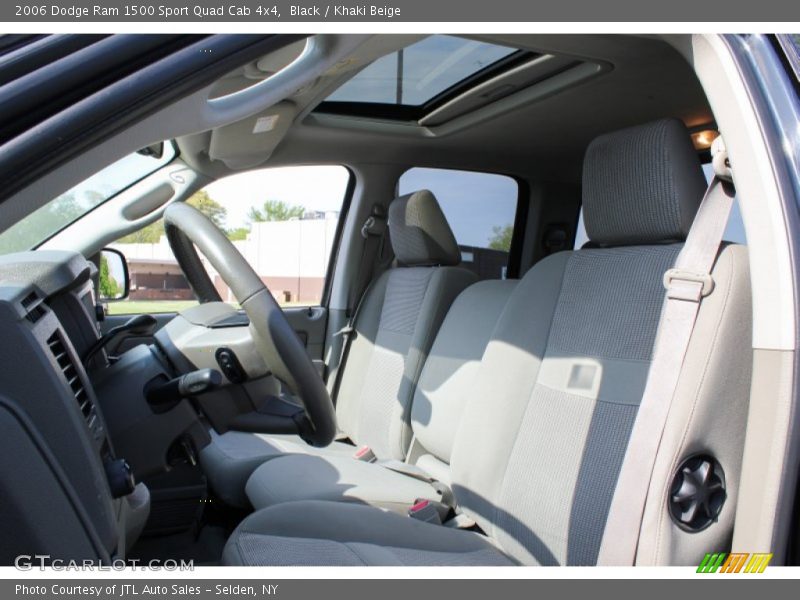 Black / Khaki Beige 2006 Dodge Ram 1500 Sport Quad Cab 4x4