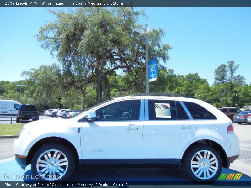 White Platinum Tri Coat / Medium Light Stone 2009 Lincoln MKX