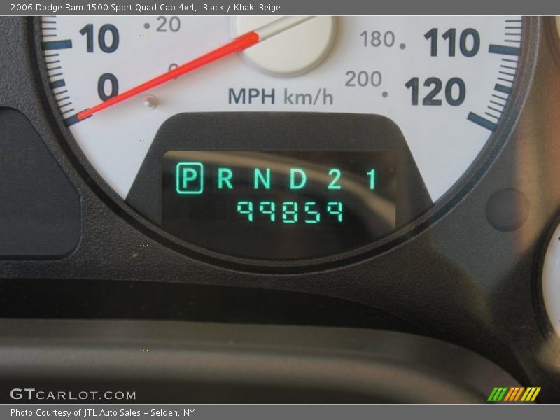 Black / Khaki Beige 2006 Dodge Ram 1500 Sport Quad Cab 4x4