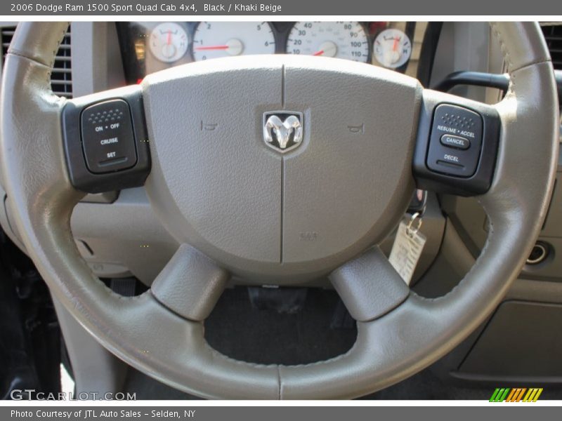 Black / Khaki Beige 2006 Dodge Ram 1500 Sport Quad Cab 4x4