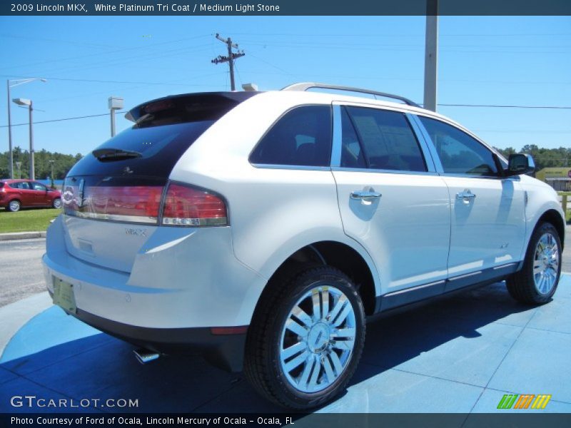 White Platinum Tri Coat / Medium Light Stone 2009 Lincoln MKX