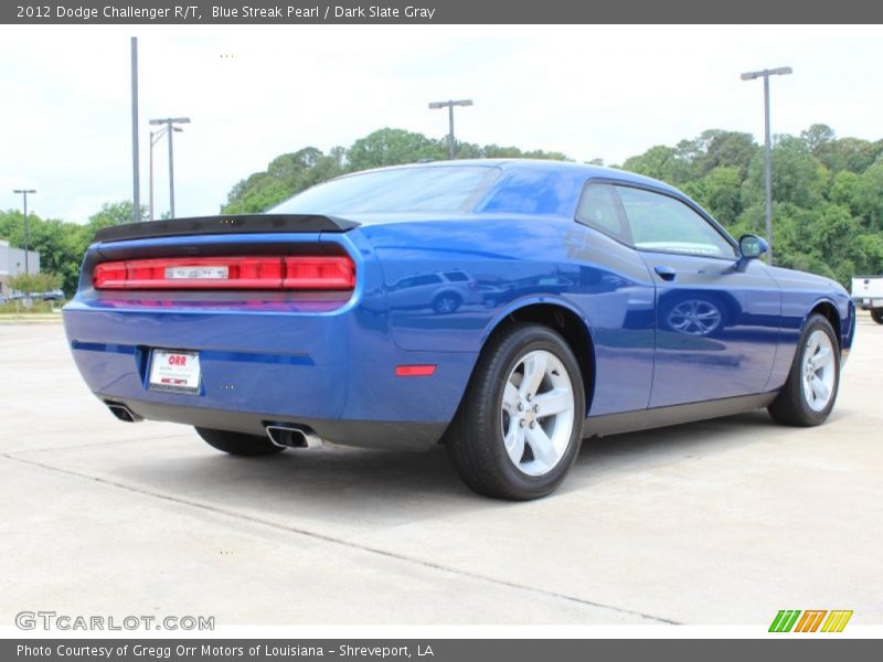Blue Streak Pearl / Dark Slate Gray 2012 Dodge Challenger R/T