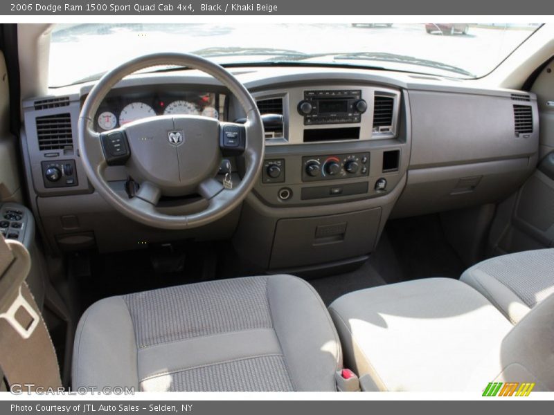 Black / Khaki Beige 2006 Dodge Ram 1500 Sport Quad Cab 4x4