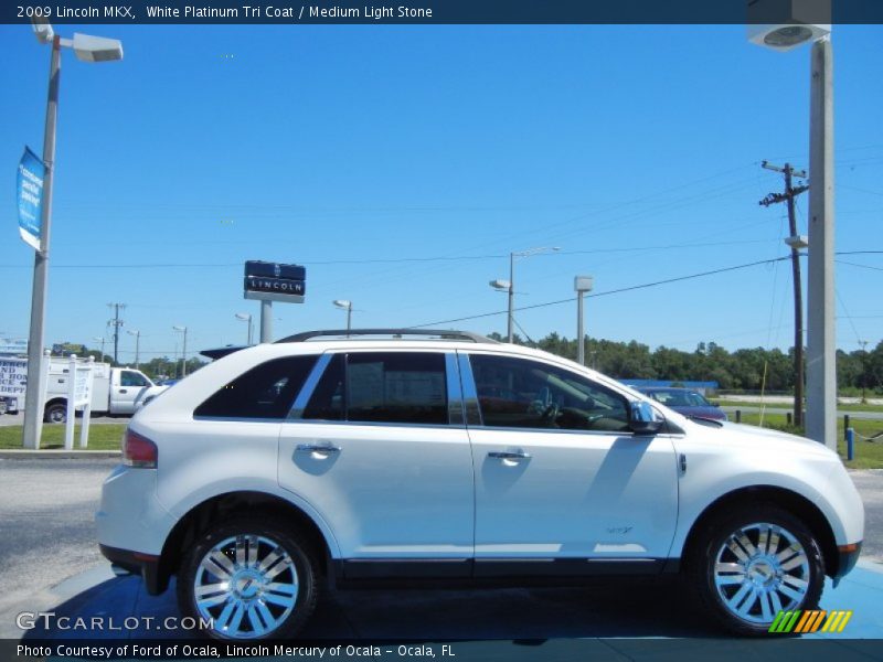White Platinum Tri Coat / Medium Light Stone 2009 Lincoln MKX