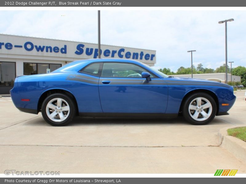 Blue Streak Pearl / Dark Slate Gray 2012 Dodge Challenger R/T