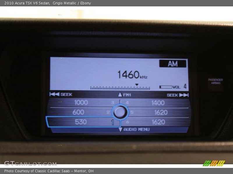 Grigio Metallic / Ebony 2010 Acura TSX V6 Sedan