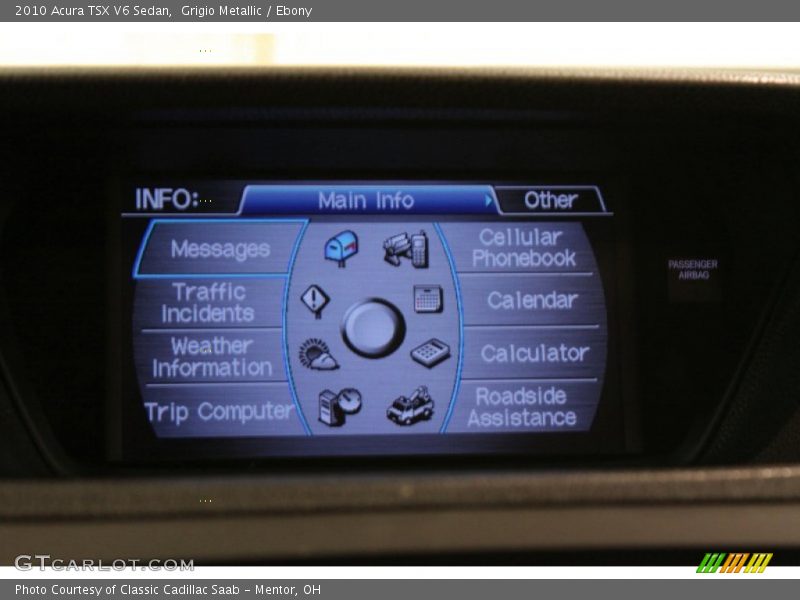 Grigio Metallic / Ebony 2010 Acura TSX V6 Sedan