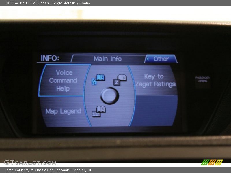 Grigio Metallic / Ebony 2010 Acura TSX V6 Sedan