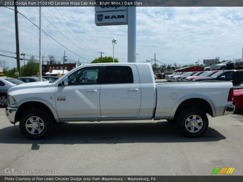 Bright White / Dark Slate 2012 Dodge Ram 2500 HD Laramie Mega Cab 4x4