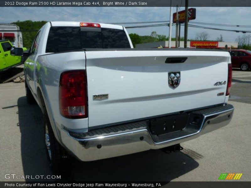 Bright White / Dark Slate 2012 Dodge Ram 2500 HD Laramie Mega Cab 4x4