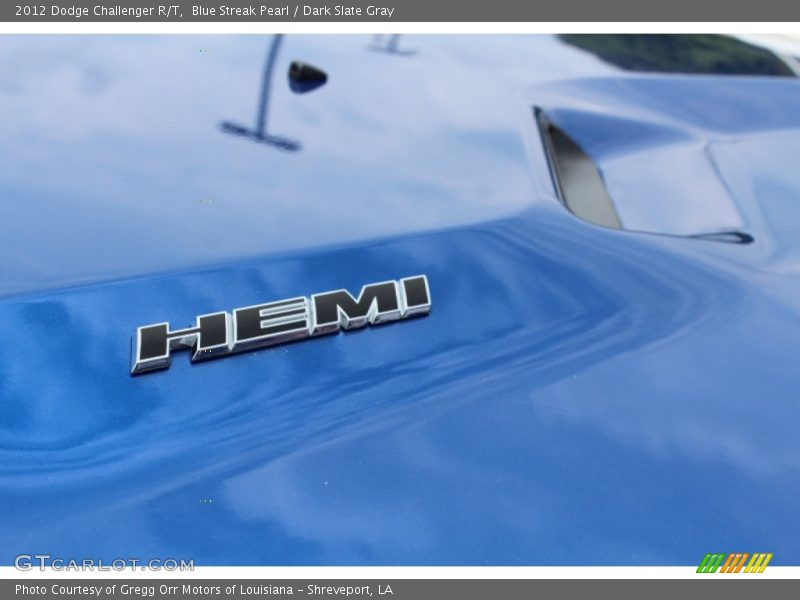 Blue Streak Pearl / Dark Slate Gray 2012 Dodge Challenger R/T