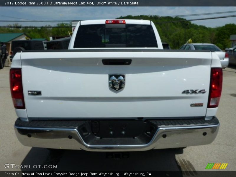 Bright White / Dark Slate 2012 Dodge Ram 2500 HD Laramie Mega Cab 4x4