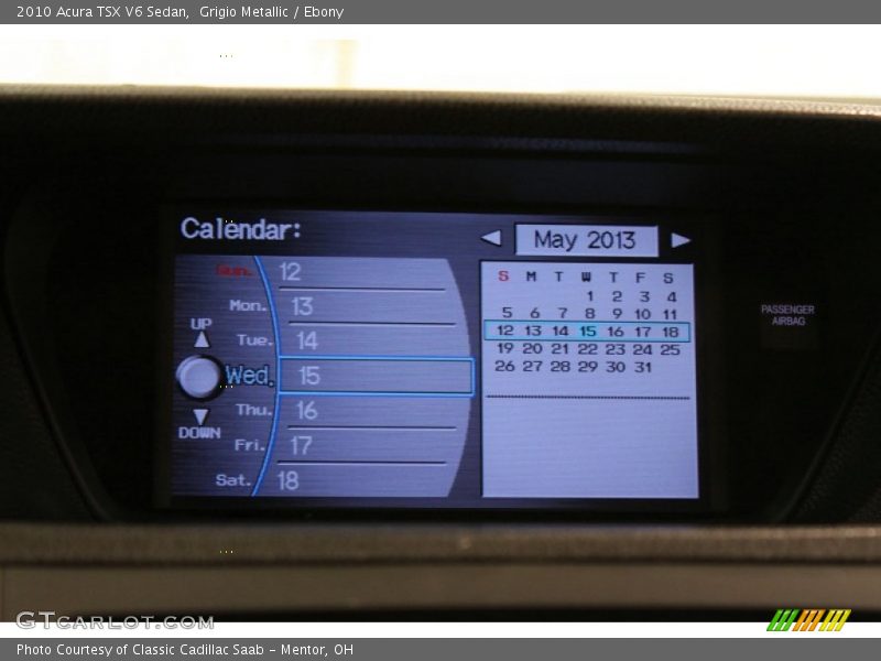 Grigio Metallic / Ebony 2010 Acura TSX V6 Sedan