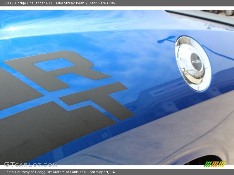 Blue Streak Pearl / Dark Slate Gray 2012 Dodge Challenger R/T