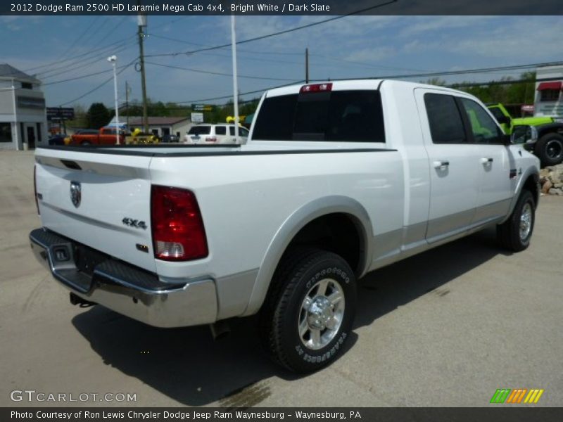 Bright White / Dark Slate 2012 Dodge Ram 2500 HD Laramie Mega Cab 4x4