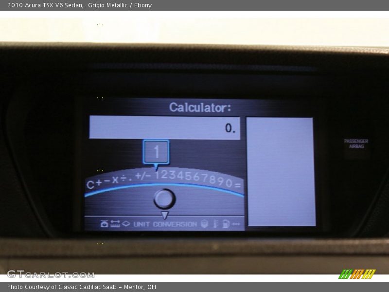 Grigio Metallic / Ebony 2010 Acura TSX V6 Sedan