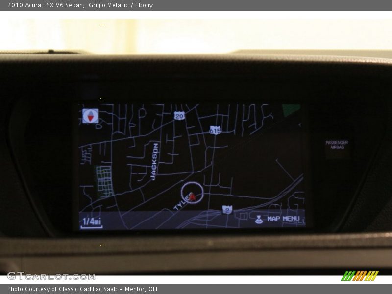 Grigio Metallic / Ebony 2010 Acura TSX V6 Sedan